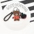 Cartoon brown bear key chain pendant quality male bag hang decoration trend female bag key accessories