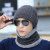 Hat Men's Winter Korean Style Fashion Woolen Hat Men's Thickened Warm Outdoor Winter Knitted Hat Men's Earflaps Head-Wrapping Hat