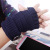  In the half finger gloves, the Korean version of knitting wool button gloves, is a hot seller.