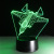 Foreign trade new aircraft 7color 3D lamp creative touch remote desktop lamp energy-saving LED lamp