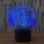 Cross-border special for creative 3D night light LED desk lamp, USB light atmosphere gift, 3D visual lamp