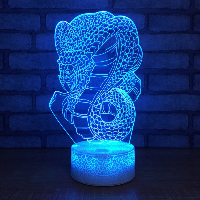 The new creative snake 3d Lantern Festival can save electricity and small night lights