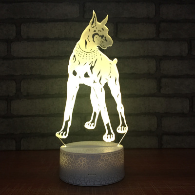 Factory wholesale animal plug in the night lamp creative hunting dog design led lamp student gift creative desk lamp