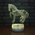 Foreign trade hot style horse LED small night light creative office desktop decoration lamp USB new unique 3d lamp