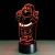 Foreign trade new gifts: Santa Claus 3D lamp, colorful touch, LED visual lamp, gift desk lamp
