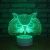 New personality owl 3D light touch led bedside illusion lamp 7color gradient light night lamp 174.