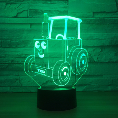 New toy car new and strange creative gift remote control 3D led small night light birthday gift factory wholesale