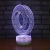 Acrylic ring 3d small night lamp creative desktop, led Lantern Festival can touch the colorful decorative lamp