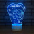 Colorful acrylic light night light 3d creative bedroom wedding room decoration lamp for men and women gift led light