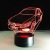 Hot selling small bridge car 3D art lamp touch remote control 7 color acrylic creative lamp visual lamp