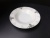 8.5 inch bone porcelain round edge soup relief gold/platinum.