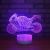 New motorcycle 3D small night light LED 7 color touch energy-saving lamp creative valentine's day gift USB lamp 122.