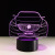 commercial new car model 3D light 7 color remote control led lamp ground stand novelty special product small night light