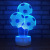 New and unique gift 3D lamp customized touch colorful football night light LED acrylic energy-saving lamp wholesale 081.