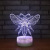 2018 new LED butterfly small night light 7 color gradient usb night light cartoon new special bedside 3d lamp 1518.