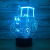 New toy car new and strange creative gift remote control 3D led small night light birthday gift factory wholesale