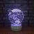 New 3D lamp creative personality earth 7 color touch control visual lamp new and unique LED light night light