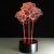 The rose USB small night light 3D colorful nightlight wedding birthday gift LED desk lamp