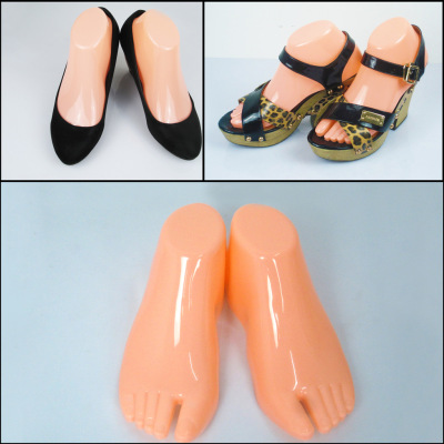 Haoyan Women's Mannequin Socks Feet Foot Model Model Shoe Mould Sandals Socks Rack Shoes Holder Shoe Stretcher Adult and Children Foot Model