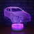 3D car night light creative colorful bedroom decorative light creative LED gift lamp 1473.
