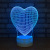 Romantic love led light touch light touch light valentine's day gift 3D Lantern Festival can be usb small night light
