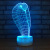 Factory wholesale new strange cobra small night lamp acrylic 3D night lamp bedside creative LED lamp 220.