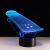 new skateboard car 3D light 7 color remote control led lamp ground stand novelty special product small night light