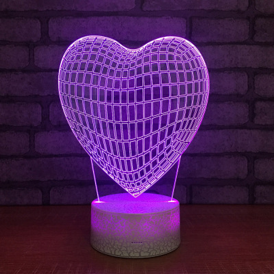 Romantic love led light touch light touch light valentine's day gift 3D Lantern Festival can be usb small night light