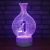 Manufacturer wholesaler caged bird 3D small night light touch color LED small night light creative gift atmosphere lamp