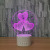 The new special product 3D night light bluetooth speaker lamp colorful led lamp