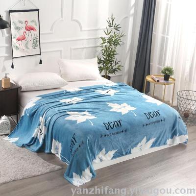 Flannel gift blankets are multi - purpose blankets the children 's blanket leisure blanket office blanket of autumn and winter coralloid blanket