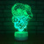 New retro design 3d small night light creative 7 color gradient led lamp gift decorative atmosphere lamp