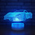 Small night light creative small car 3D stereo vision USB battery lamp, children's night light can carry remote control