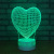 Romantic love led light touch light touch light valentine's day gift 3D Lantern Festival can be usb small night light