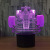 Foreign trade new racing car 3D light 7 color remote touch control led lamp creative products small night light