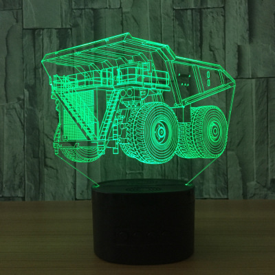 Cross-border special for creative 3D night light LED desk lamp, USB light atmosphere gift, 3D visual lamp