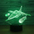 Foreign trade new fighter small night light manufacturer's creative 3D acrylic desk lamp LED gift lamp