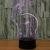 Unicorn lamp 7 color remote control led lamp novel special product 3D night light 641.