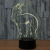 Unicorn lamp 7 color remote control led lamp novel special product 3D night light 641.