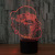 Bubble fish 3D light 7 color remote touch control led light USB creative products gift acrylic night light 713.