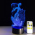 New dragon 3D lamp acrylic visual lamp remote touch 7 color lamp creative 3D small night light 334.