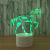 2018 new zebra 3D lamp, colorful remote touch creative products gift table lamp, led light, night light 622.