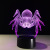 Electric commercial new spider 3D 7 color light remote touch LED small night light 3D light gift desk lamp 329.