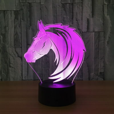 Ma tou creative gift LED small night light 3D decorative lamp USB new unique visual lamp