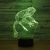 The new color change color vision lamp ambient light LED animal frog night light 3D illusion light touch 1383.