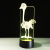 Remote control 7 color camel bird 3D lamp acrylic visual 3D lamp LED touch switch visual gift lamp 336.