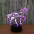 2018 new zebra 3D lamp, colorful remote touch creative products gift table lamp, led light, night light 622.