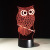 2018 foreign trade e-commerce company new owl 3D light USB 7 color touch led lamp gift battery lamp light night lamp