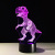 2018 e-commerce cargo source small dinosaur 3D light 7 color remote touch controlled LED lamp gift small night lamp 387.