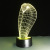 Python head 3D small night light USB 7 color touch remote control battery LED visual lamp gift desk lamp 220.